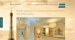 Desktop Screenshot of hotel-paris-bosquet.com